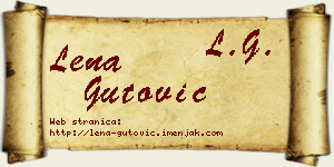 Lena Gutović vizit kartica